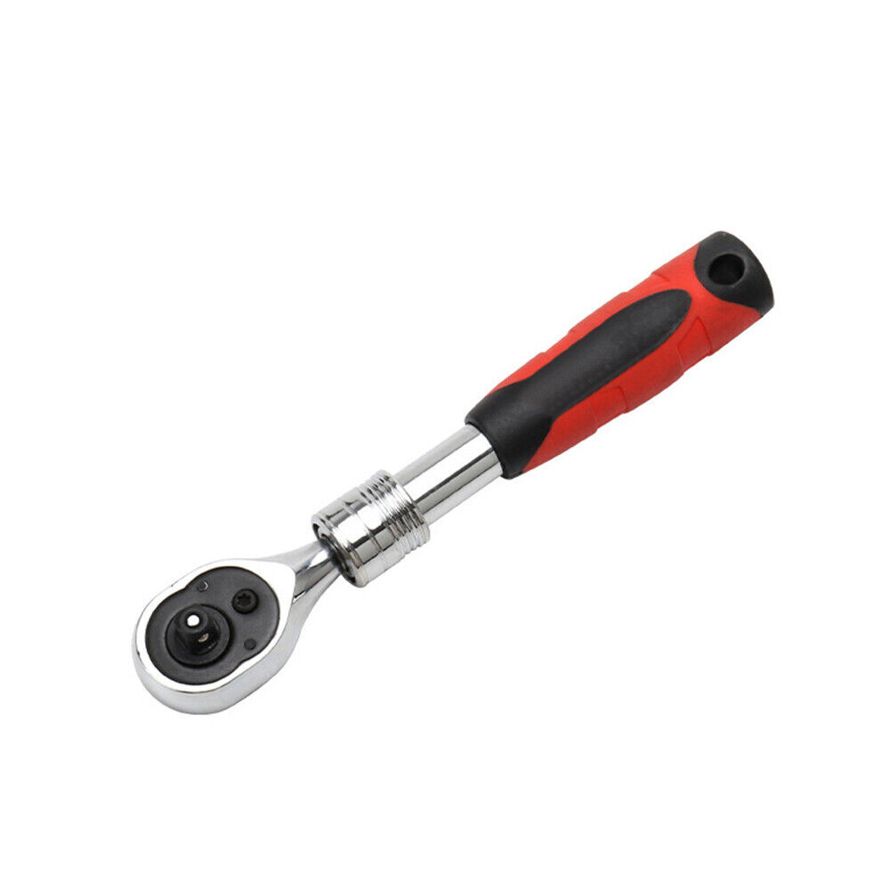 Flexible Ratchet Handle Socket Wrench Swivel Tool Set 1/4″ 3/8″ 1/2″ 72 Tooth