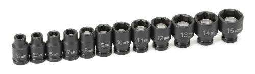 Grey Pneumatic 9712UM 1/4″ Drive 12-Piece Universal Socket Set