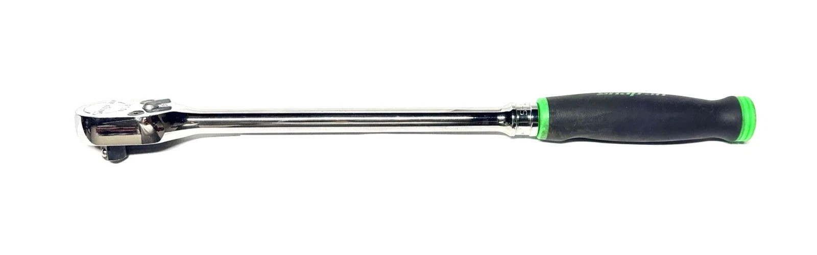 Snap-on Green 1/2″ Drive Soft Grip Ratchet 15″ Long SHL80AG USA NEW Free Shiping