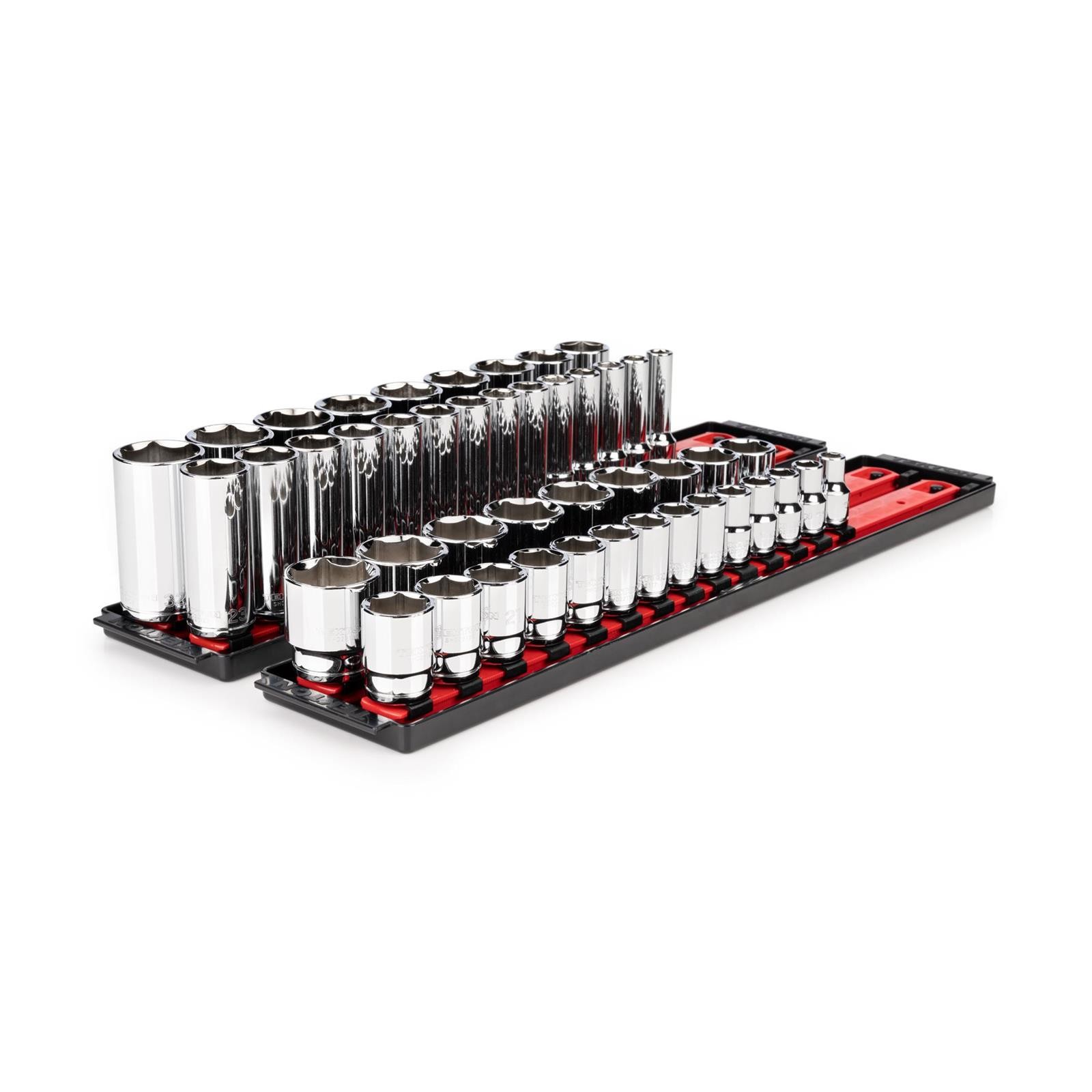 Tekton SHD92207 1/2″ Drive 6-Point Socket Set, 46-Piece