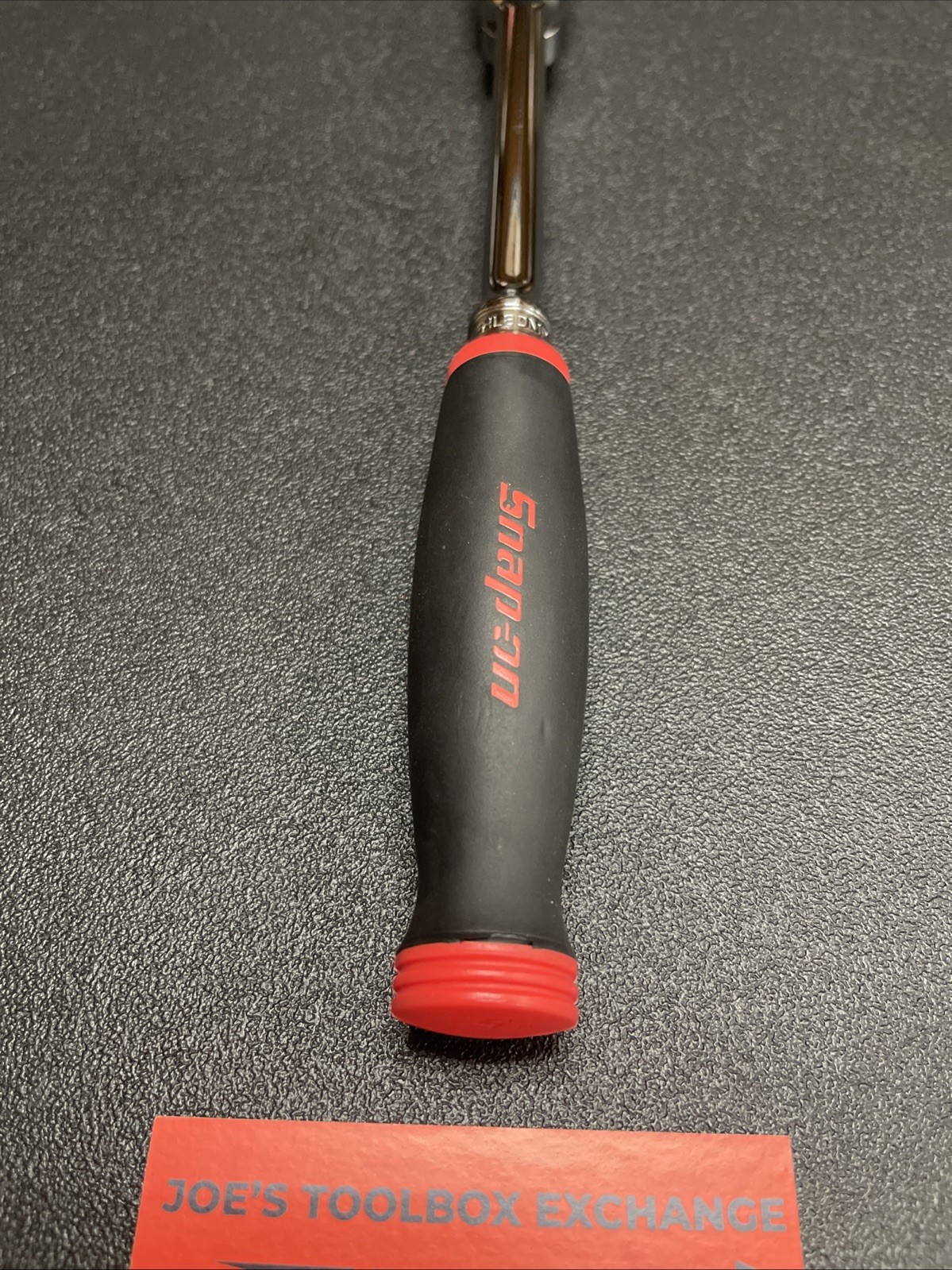 Snap-on Tools USA NEW RED 3/8″ Soft Grip Long Multi-Position Ratchet FHL80MP