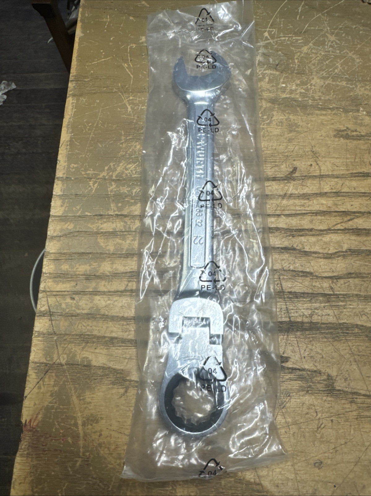 Wurth Zebra Dual Ratchet Combination Wrench Flexible Joint 22 mm 12 Point 1J3926