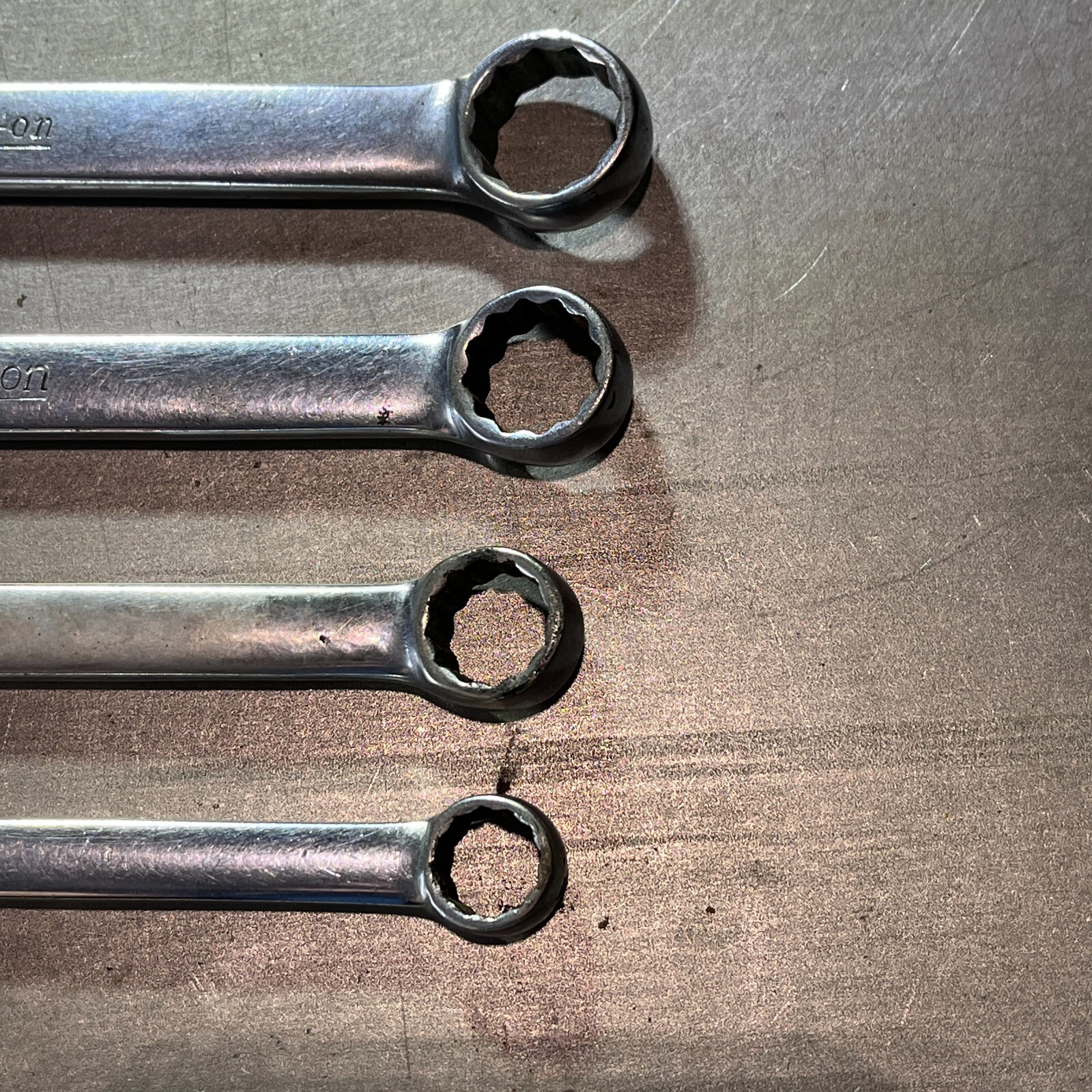 SNAP-ON OEX120 OEX140 OEX160 OEX180 Combination Wrench 4 pc Set 3/8″-9/16″