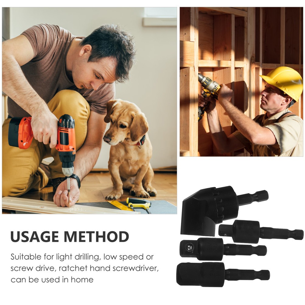 Right Angle Drill Attachment Adapter Adapters Impact Driver Holders