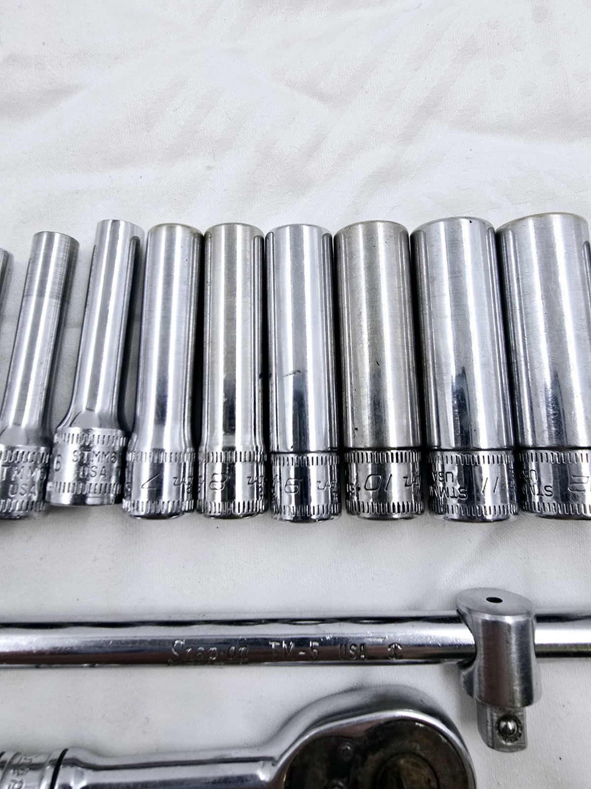 Snap-on STMM 5 – 15mm 1/4» Drive 12Piece 6 Point Metric Socket Set USA