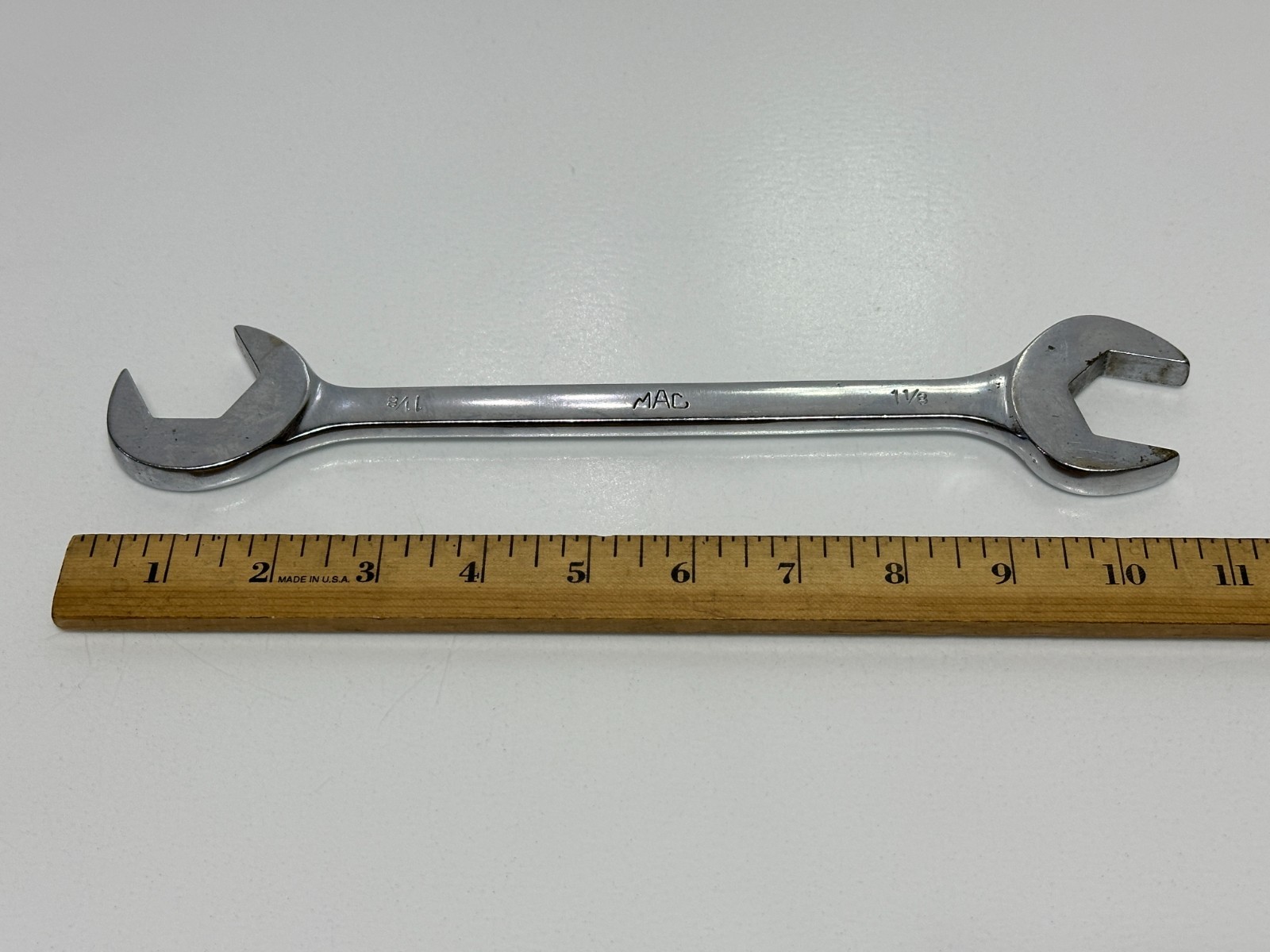 🇺🇸 MAC Tools USA DA436 SAE 1-1/8″ Chrome Four Way Angle Head Open-End Wrench