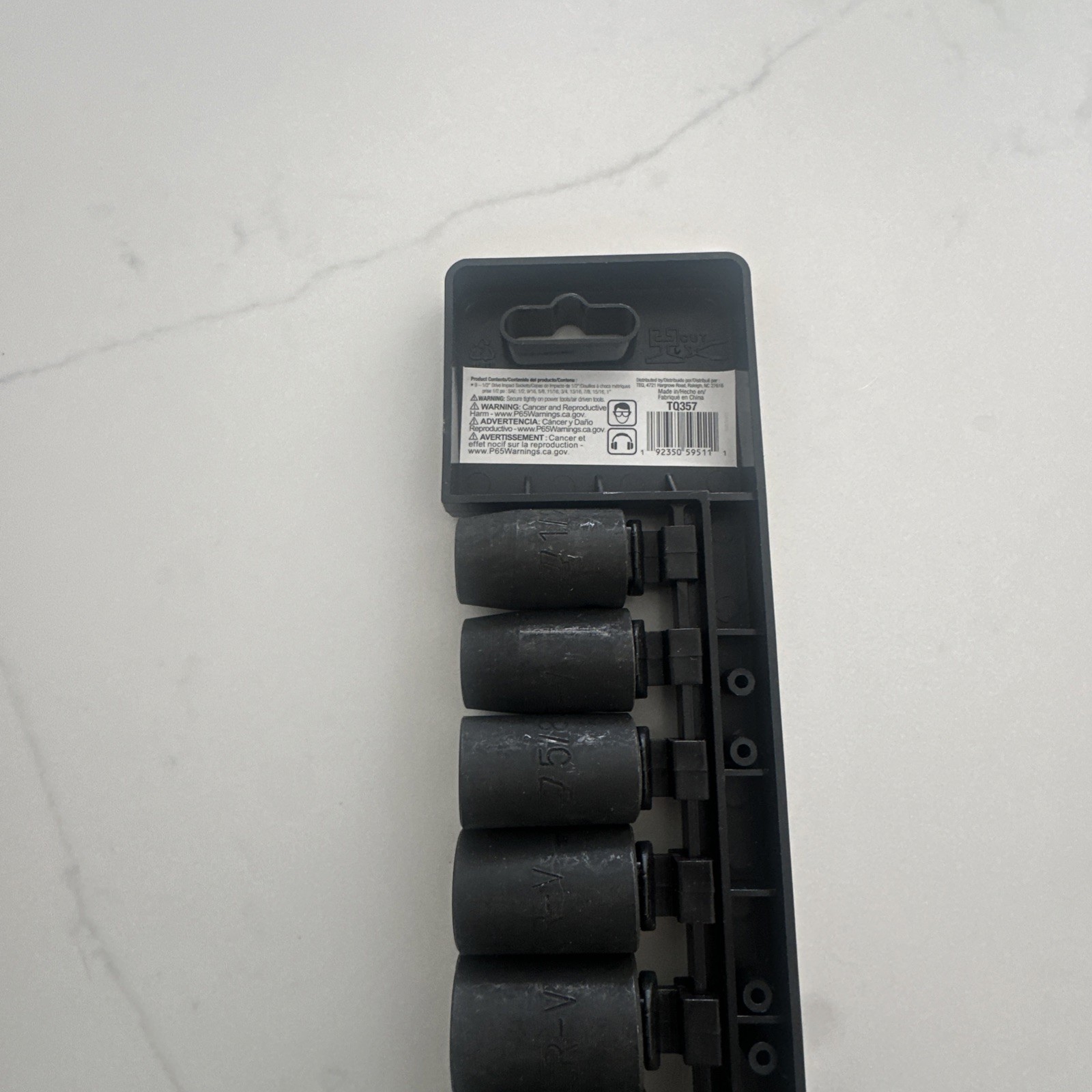 TEQ Correct 9-Piece 1/2″ Drive 6-Point SAE Impact Socket Set – TQ357