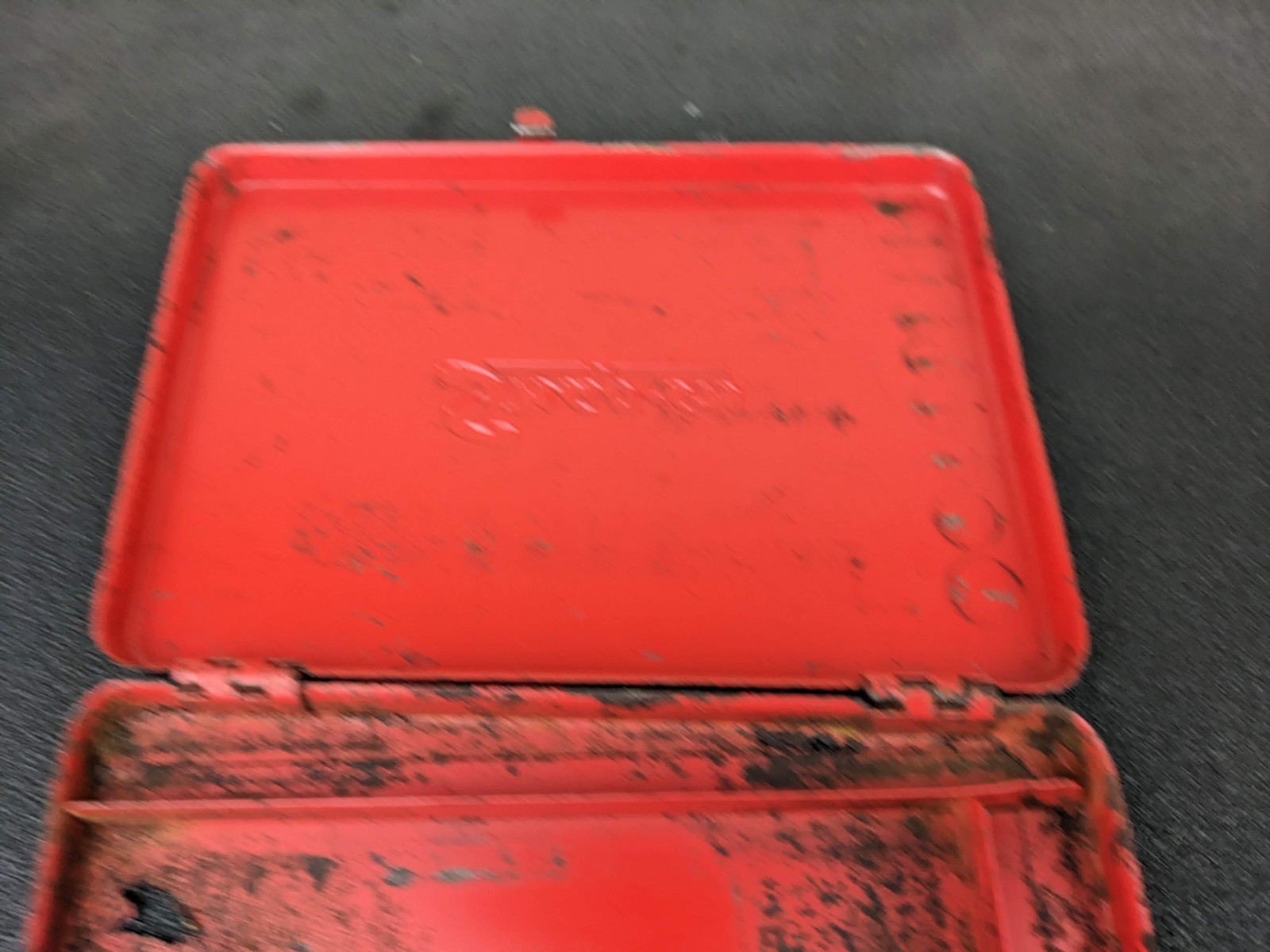#bp277 Snap On KRA-275 Tool Box Red Metal Case for 1/4″ Drive Socket Set