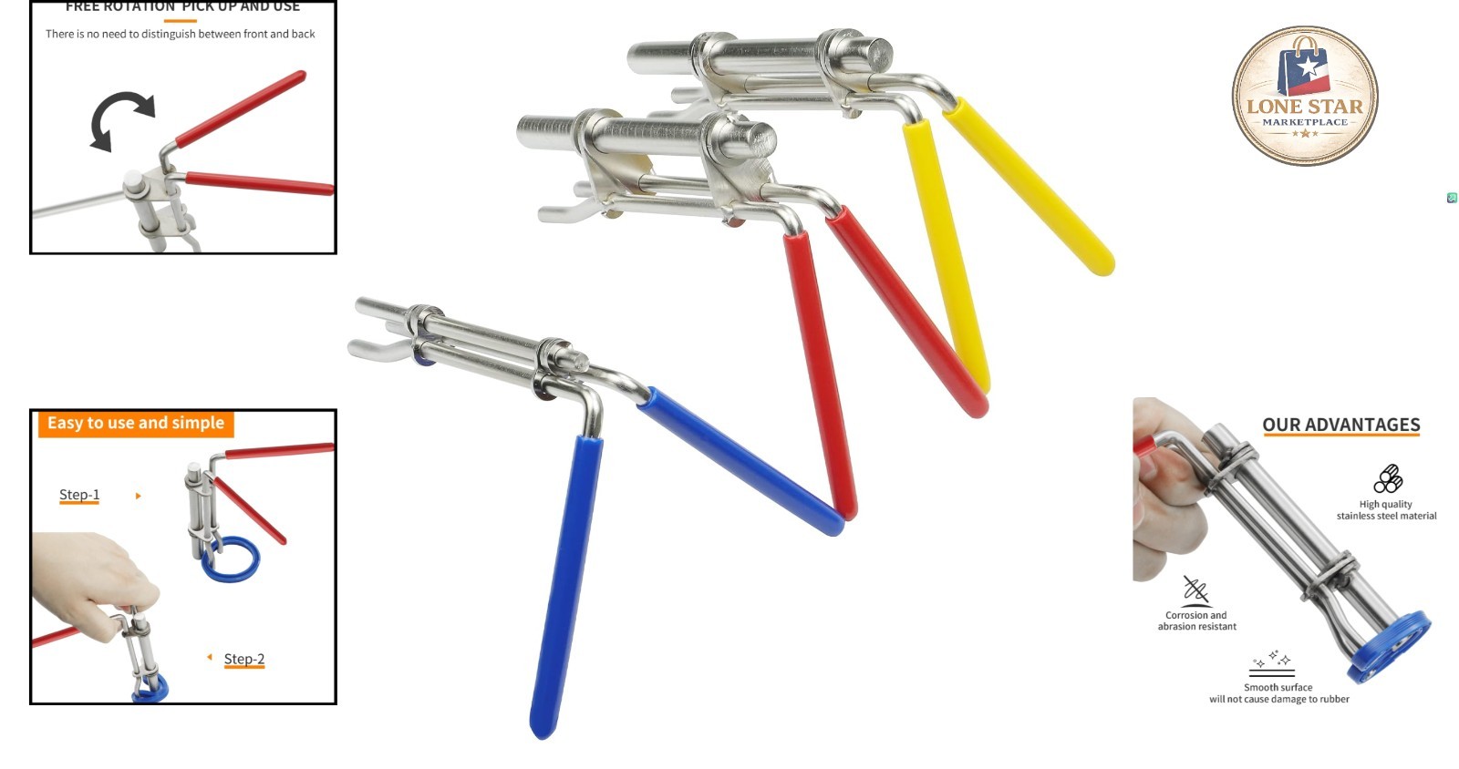 High-Quality Stainless Steel Hydraulic Seal Installation Tool – 3 Sizes Included