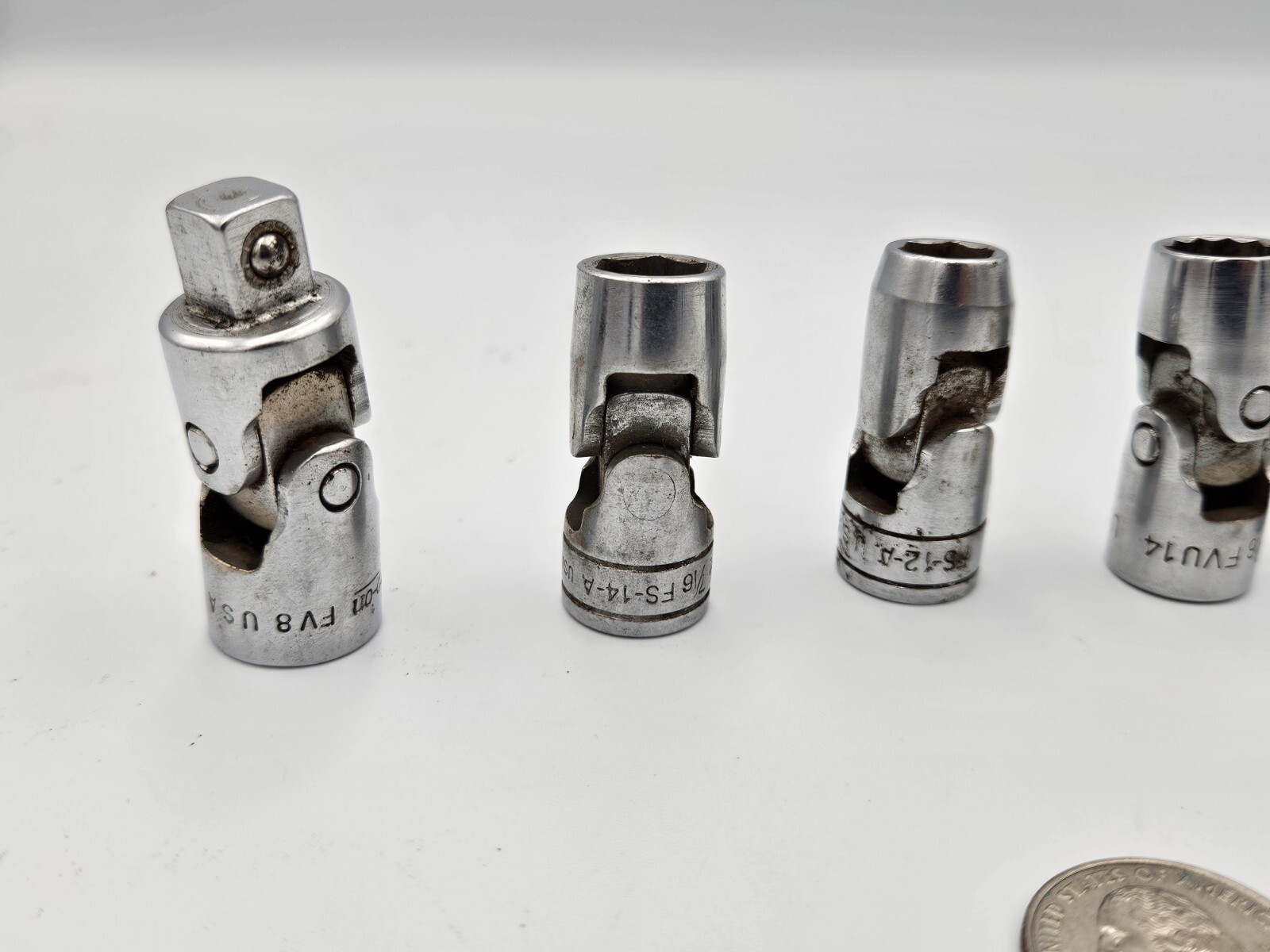 Snap-on 3/8″ Drive 8 Piece Swivel Mixed Socket Set 4 12pt, 3 6pt, 1 3/8″ to 3/8″