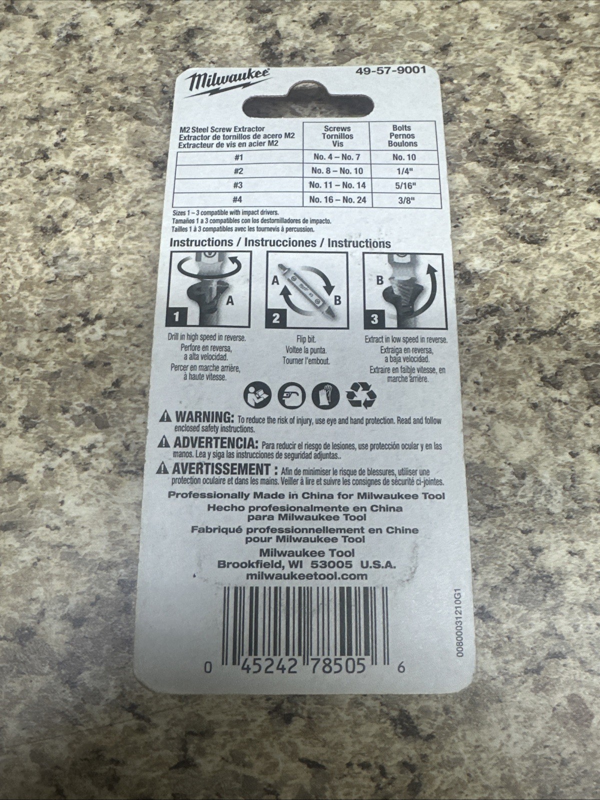 Milwaukee 49-57-9001 Screw Extractor
