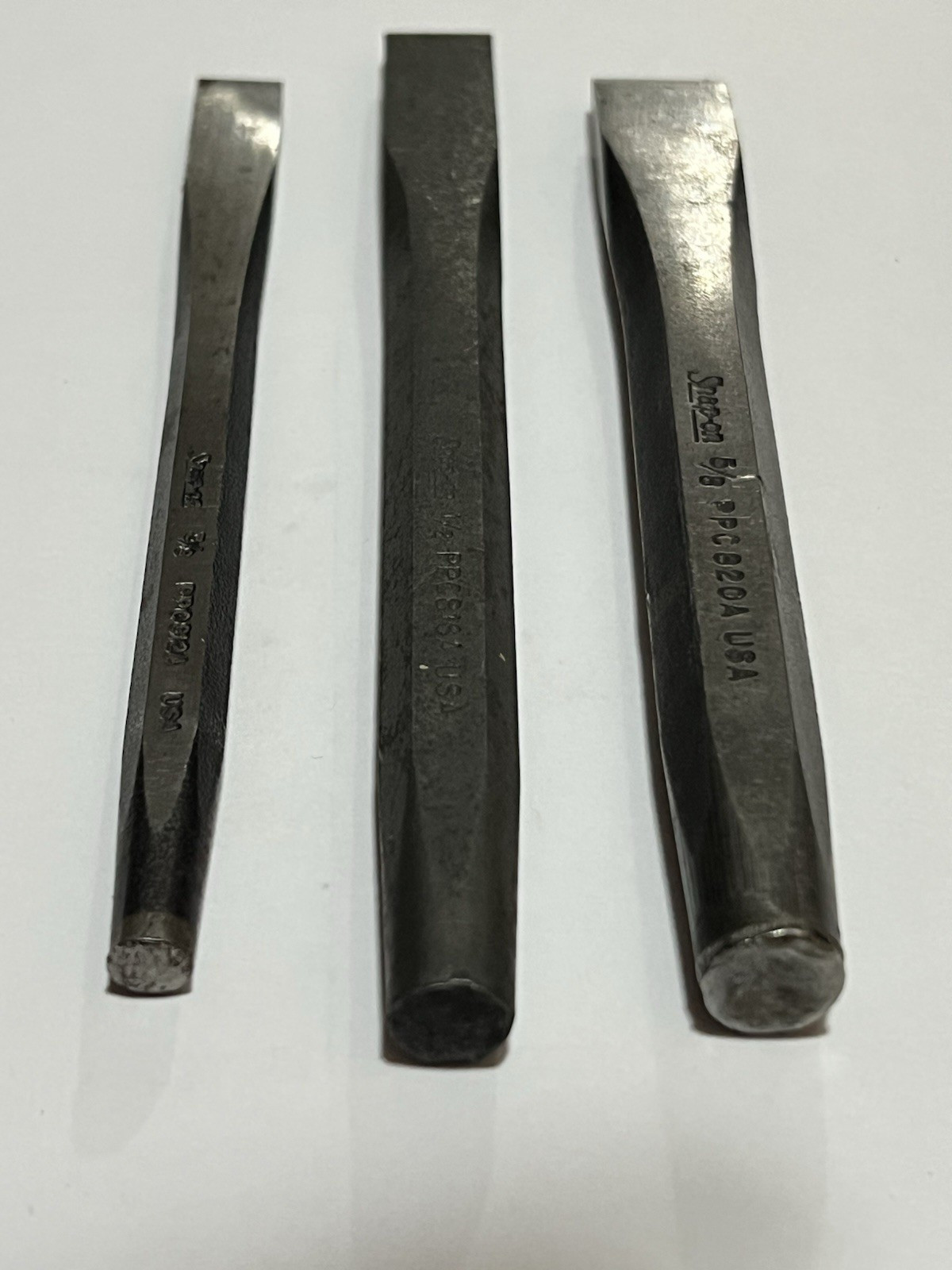 Snap On Flat Cold Chisel Set 3 pc 3/8 – 1/2 – 5/8 USA