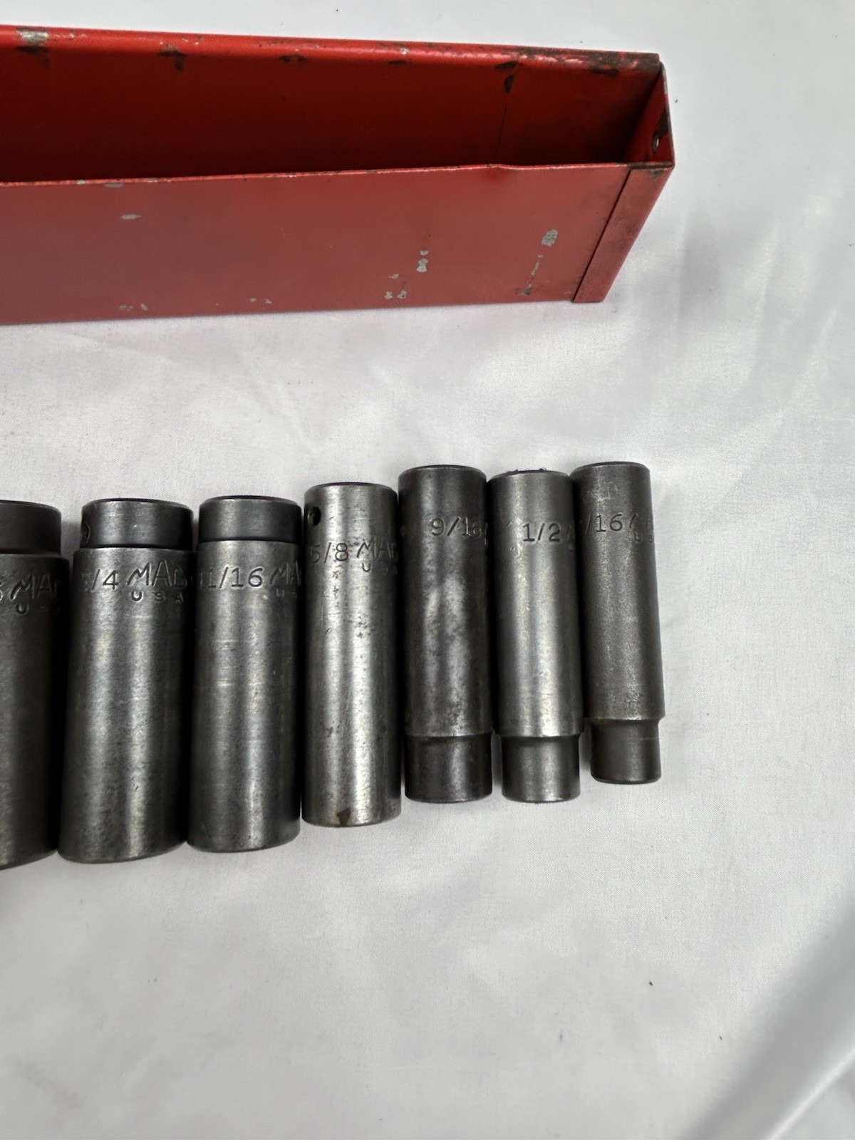 MAC TOOLS 13 PC 1/2 DRIVE SAE DEEP IMPACT 6 PT SOCKET SET 7/16 – 1-1/4 Read