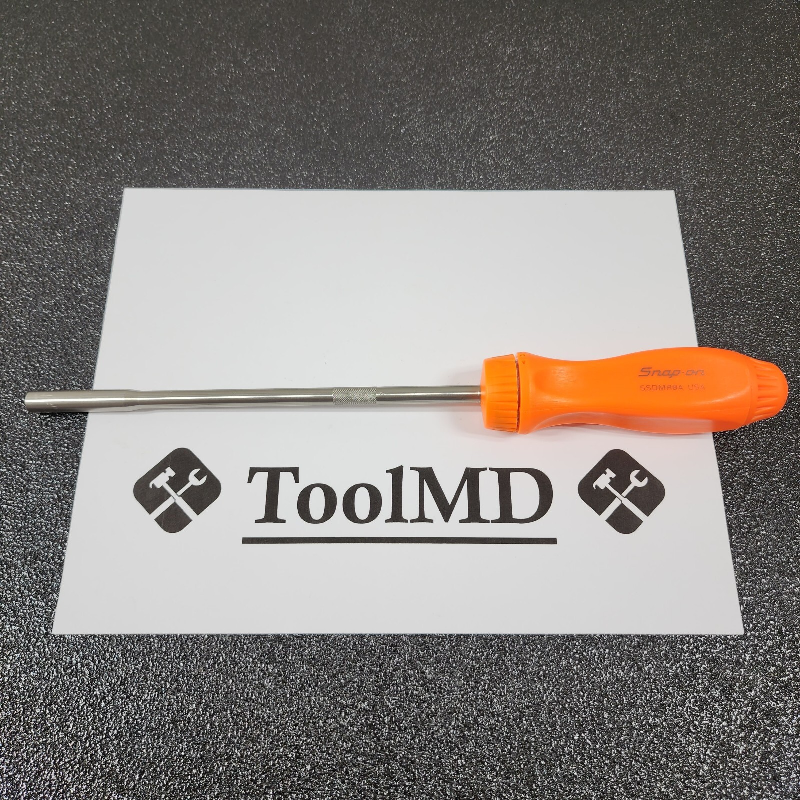 Snap-on Tools USA NEW ORANGE Hard Grip 8″ Shaft Ratcheting Screwdriver SSDMR8AO