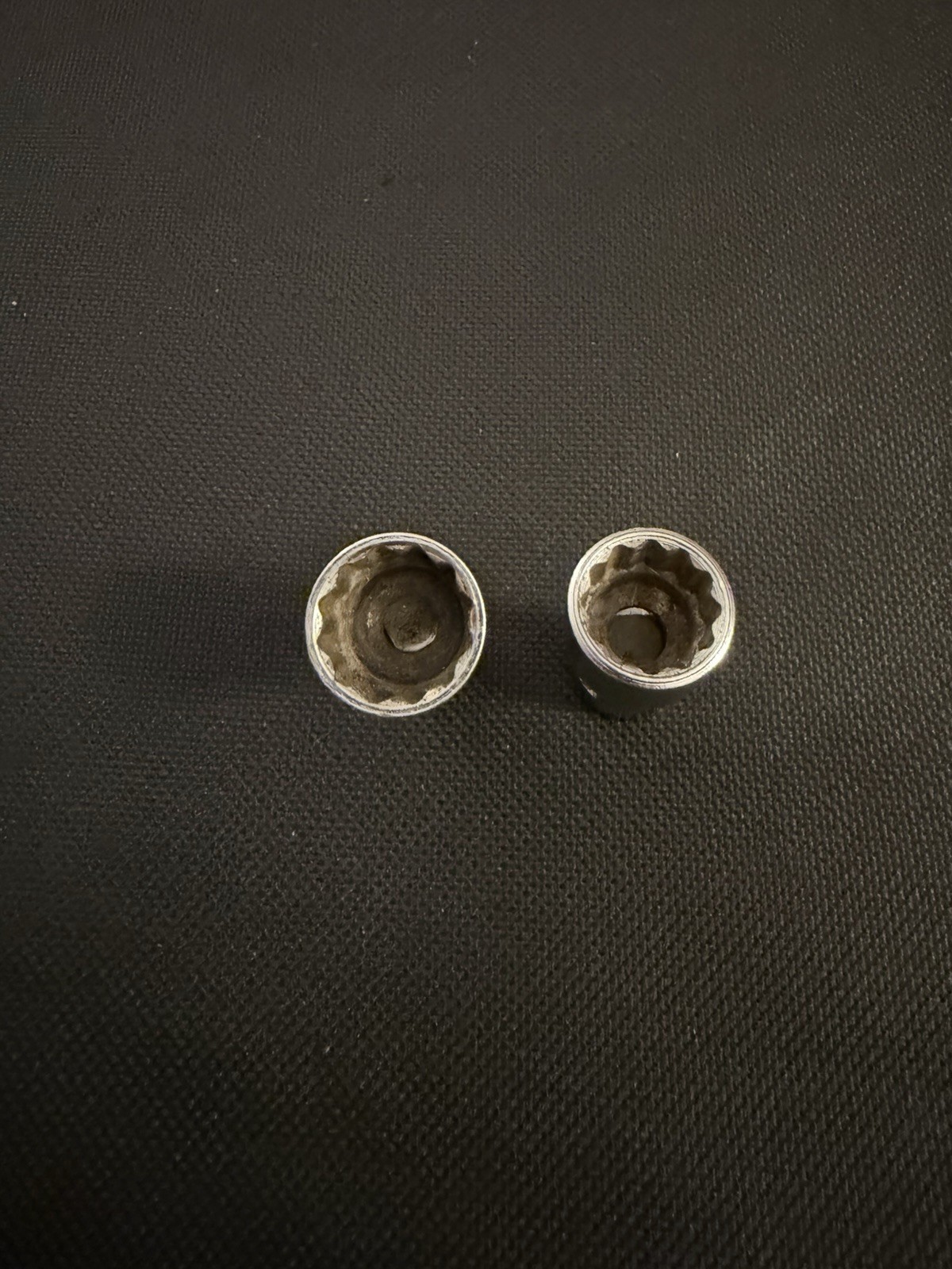 Snap On 2 Piece 1/4” Swivel Chrome Sockets 12 Point 7/16 1/2 – TMU141 TMU161