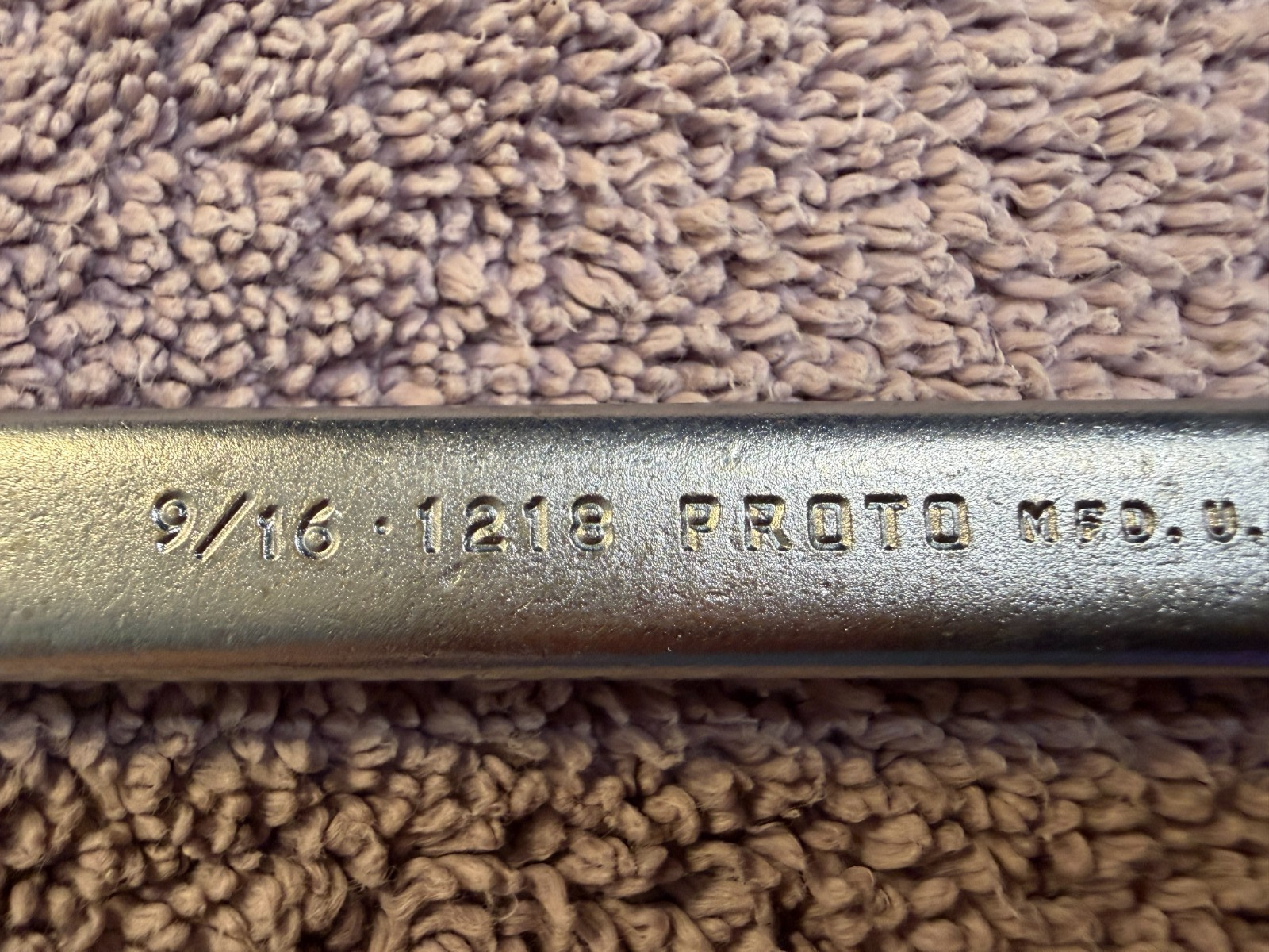 Vintage PROTO 1218 9/16” Combination Wrench USA MADE see pics