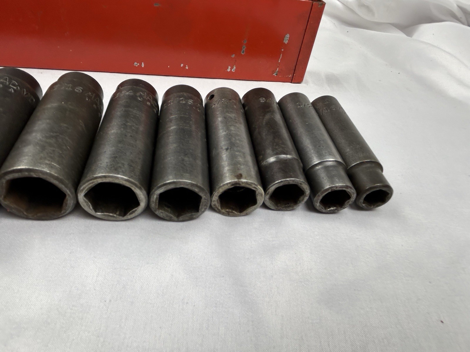 MAC TOOLS 13 PC 1/2 DRIVE SAE DEEP IMPACT 6 PT SOCKET SET 7/16 – 1-1/4 Read