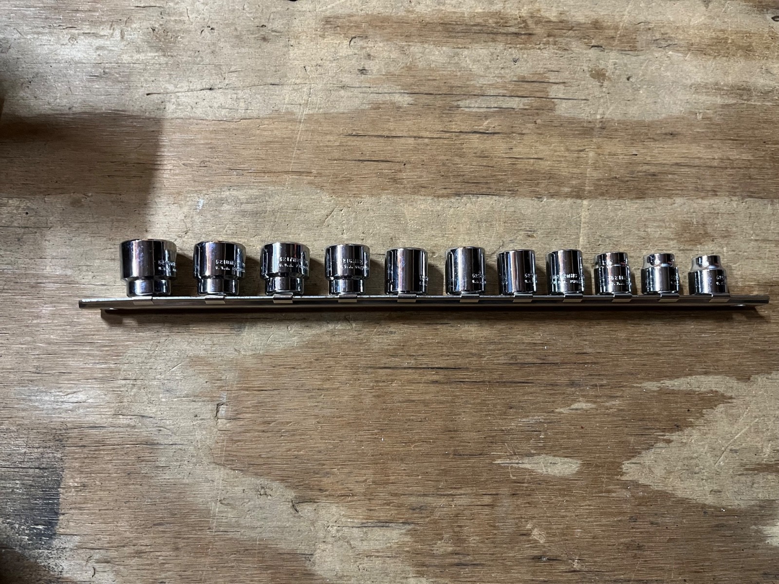 Proto USA 11 PC 3/8 Metric Shallow Socket Set – NEW