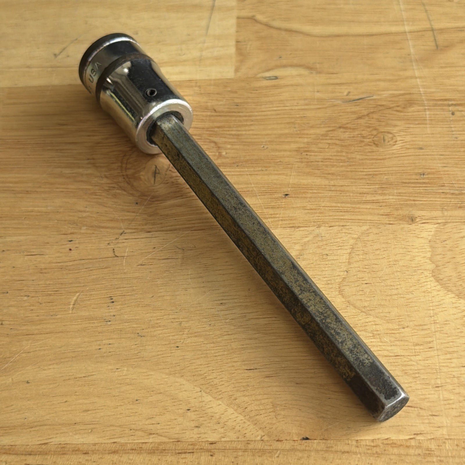Snap On Tools 10mm Long Hex Bit Driver Socket 1/2″ Drive S6018 Vtg USA
