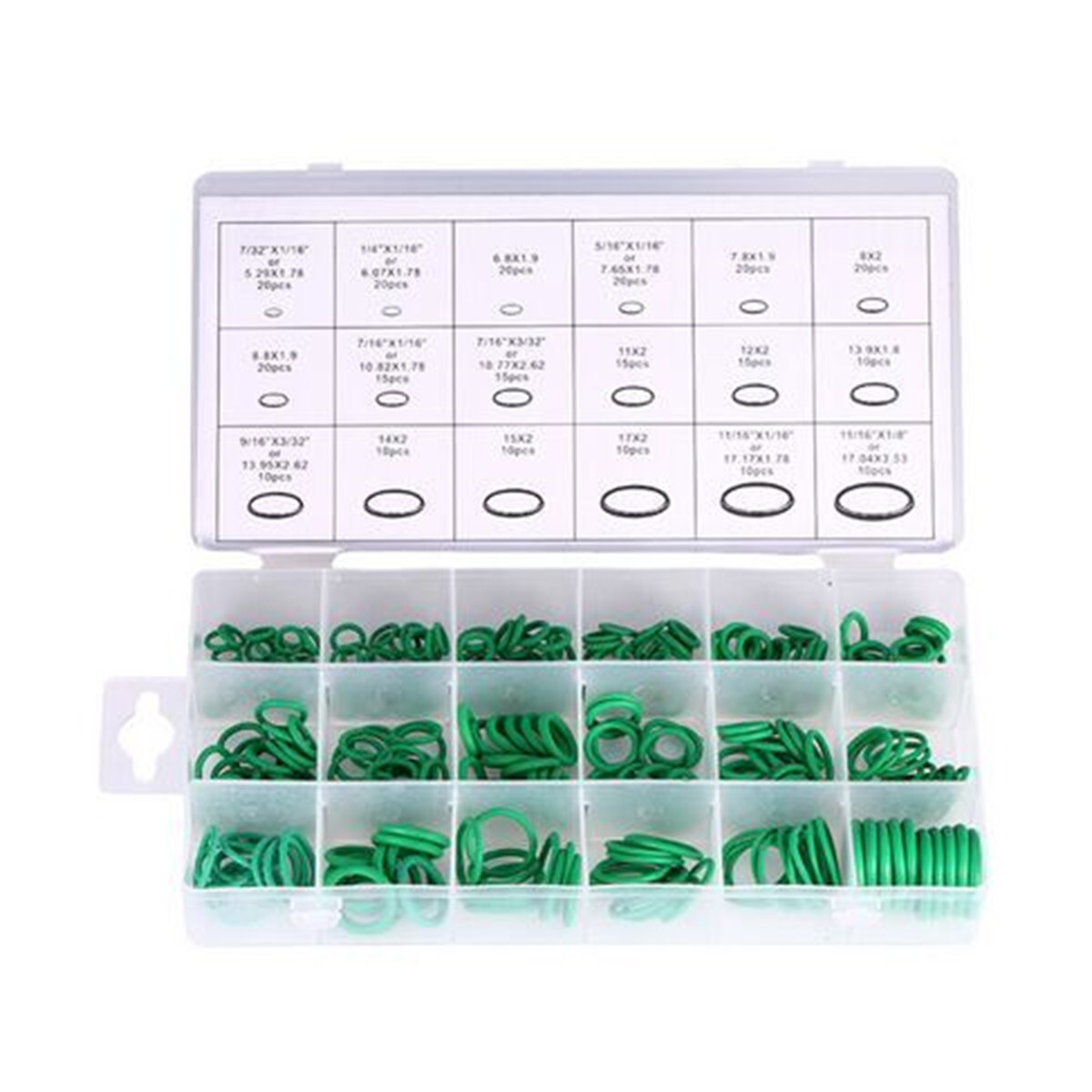 Car Air Conditioning Refrigerant A/C Repair O-Ring Seal Rubber Trim 270PCS Set