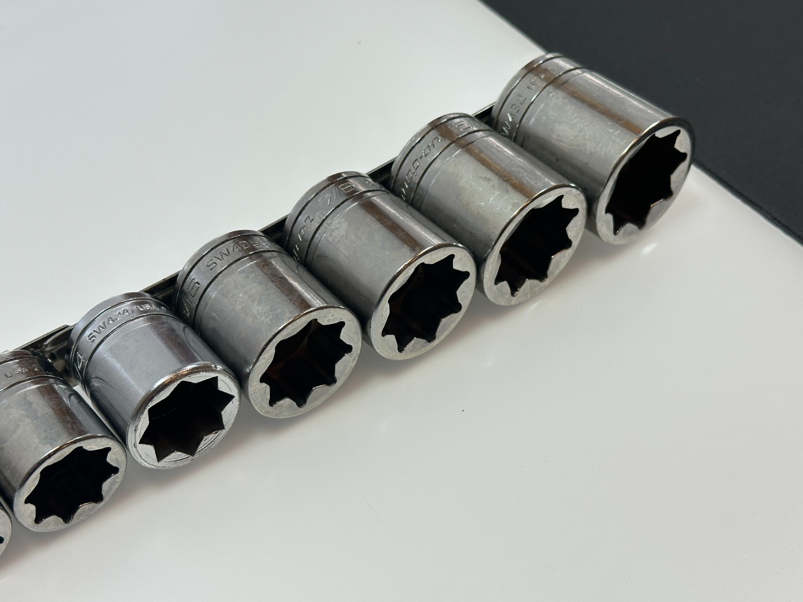 Snap-on Tools USA 11pc 1/2″ Drive 3/8 – 1″ SAE 8 Point Double Square Socket Set
