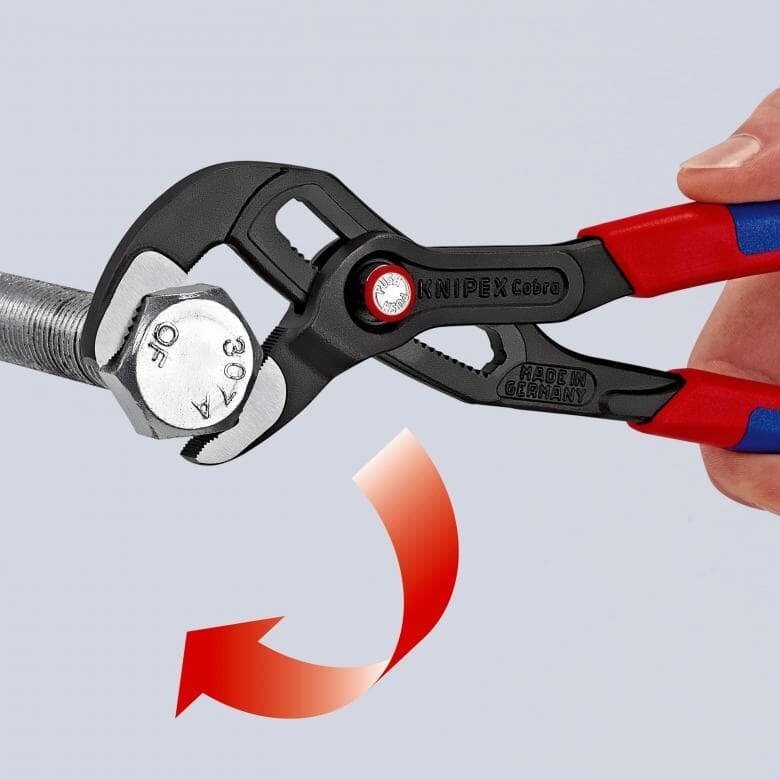 Knipex Cobra QuickSet Water Pump Pliers 87-21-300 Plastic Grip 12″ 300mm