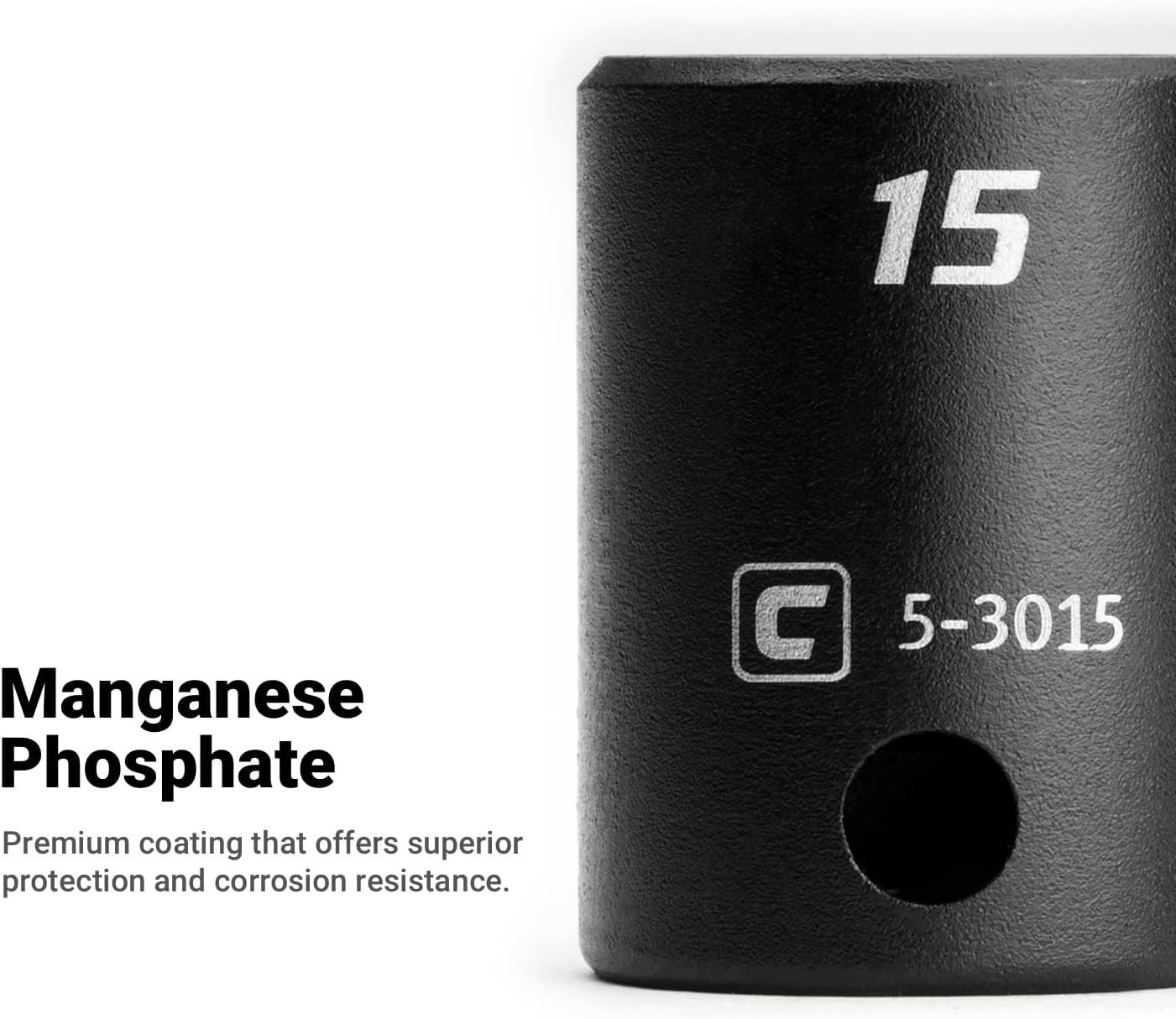 Durable 11 mm Impact Socket with 3/8 in Drive – 6-Point Design for Easy Grip