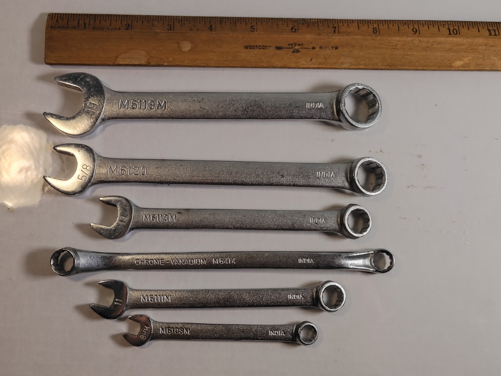 Master Mechanic Combination Wrenches Set Of 6