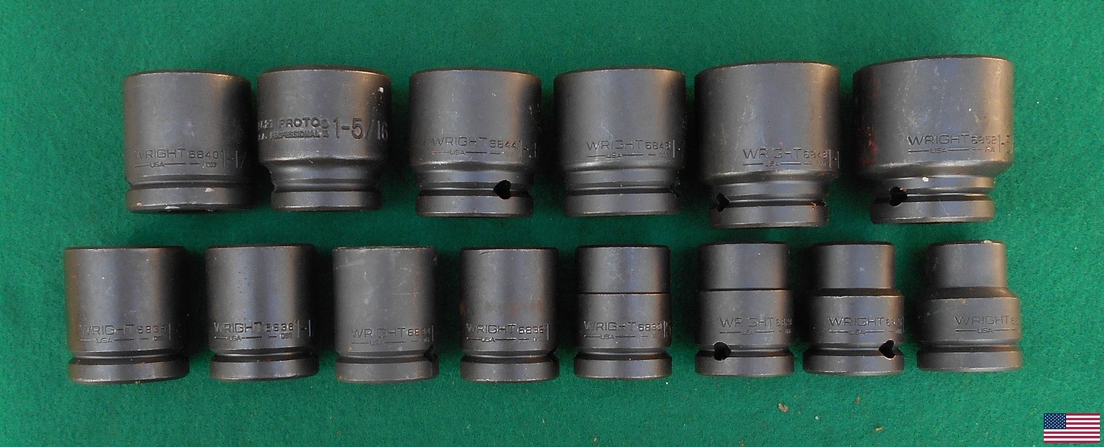 WRIGHT 14 pc 3/4″ drive SAE IMPACT Socket Wrench Set w/box * FREE SHIPPING! *