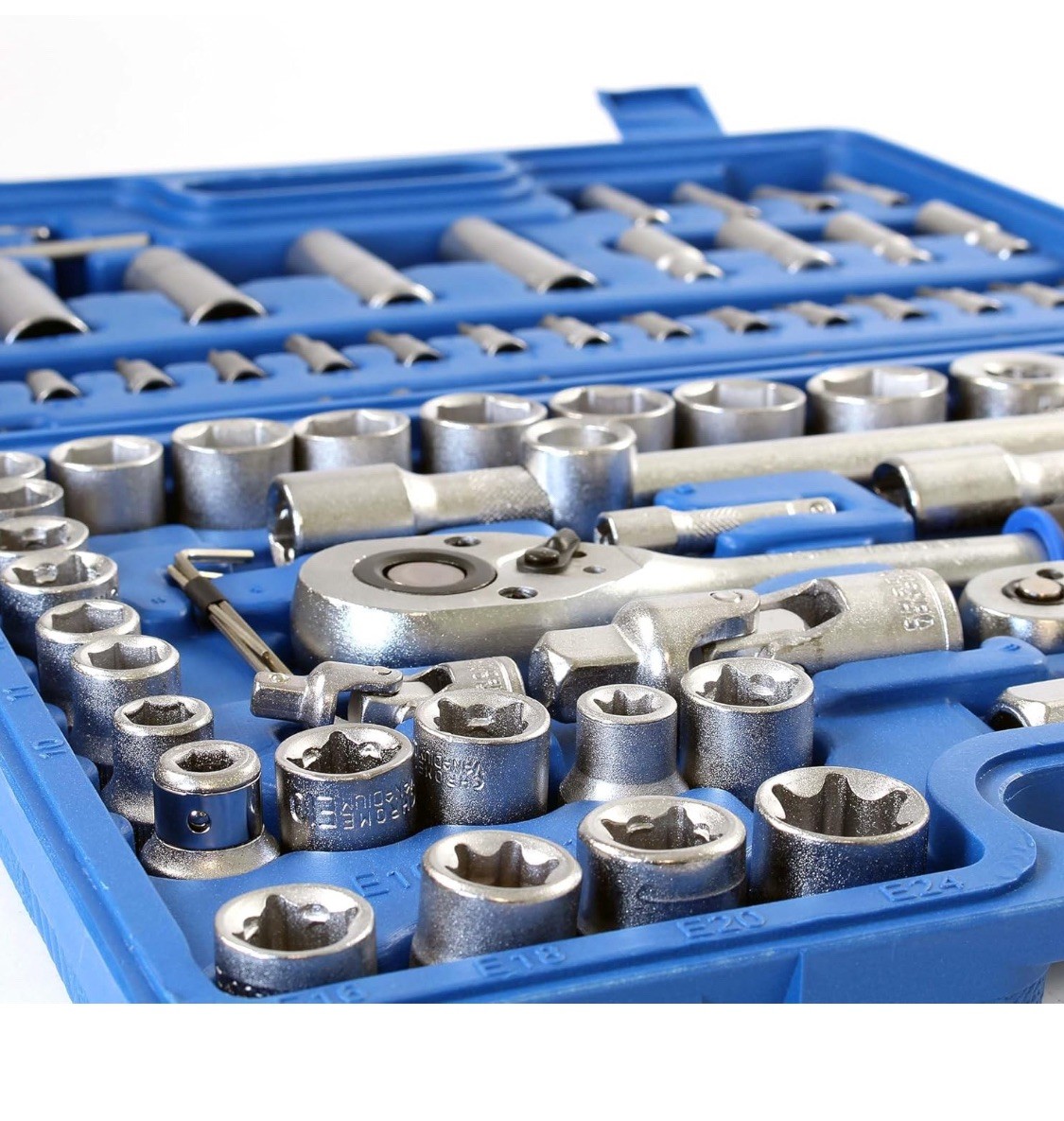 108Pcs Ratchet Wrench Socket Set 1/4″to 1/2″ Car Repair Tool Auto Mechanic Kit