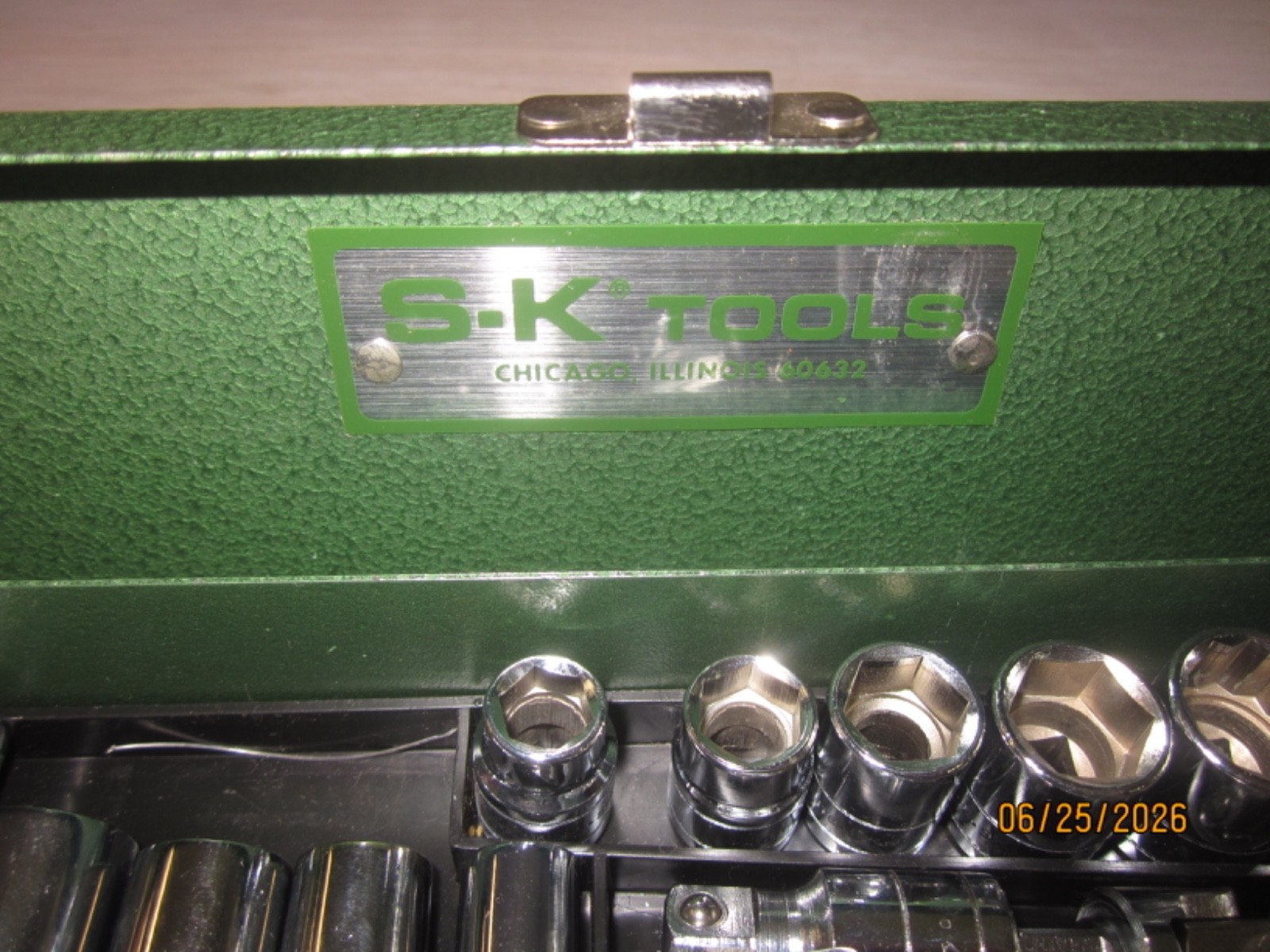 VTG S-K TOOLS VERY NEAR MINT CONDITION SAE 3/8″ DRIVE 21 PIECE SOCKET SET