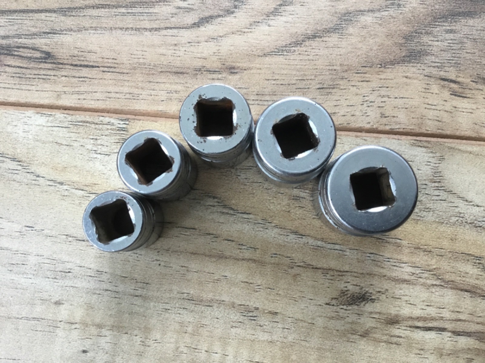 Snap-On 5 Piece Socket Lot – FS Series 3/8″ Drive 6PT, 1/2″ to 3/4″ USA