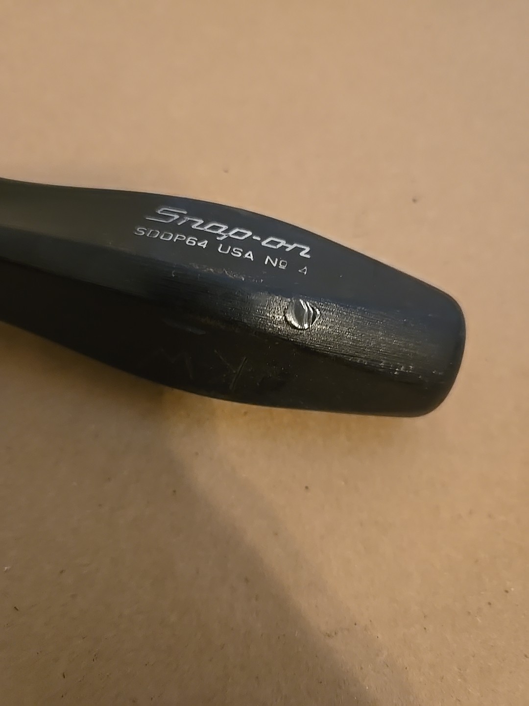 Snap On #4 Phillips Head Screwdriver Black Hard Handle SDDP64