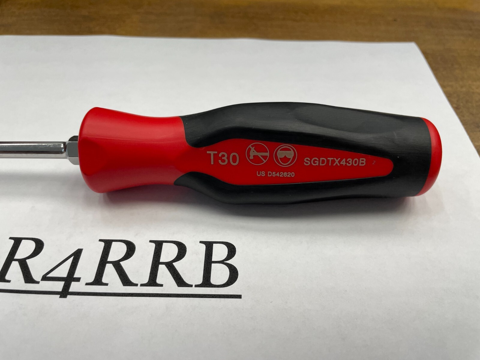 Snap-on Tools USA NEW RED Soft Grip T30 Torx Screwdriver SGDTX430BR