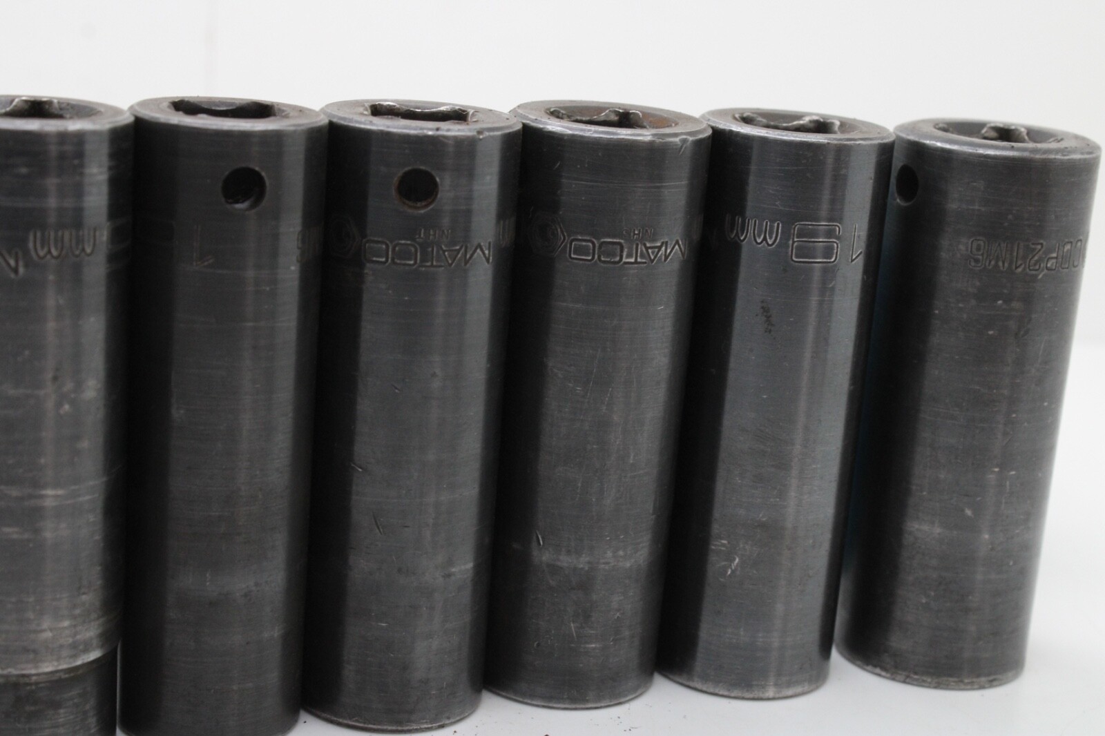 Matco CDP10M6-CDP21M6 10- 21mm 1/2″ Drive 11 Pc 6 Point Deep Impact Socket USA