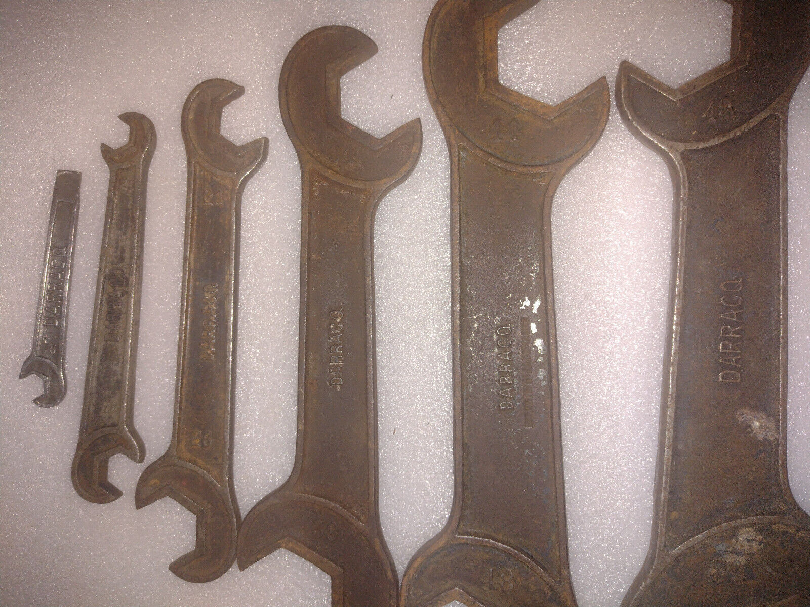 DARRACQ Wrenches Spanners Vintage 1900’s Rare for Classic Vehicles Automotives
