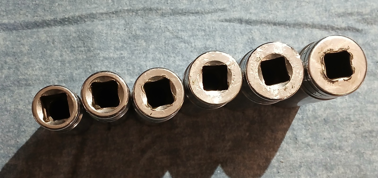 Snap On SAE Deep Socket Set 1/2″ Drive 12 Point 11/16-1 S221 S241 S261 S281 S301