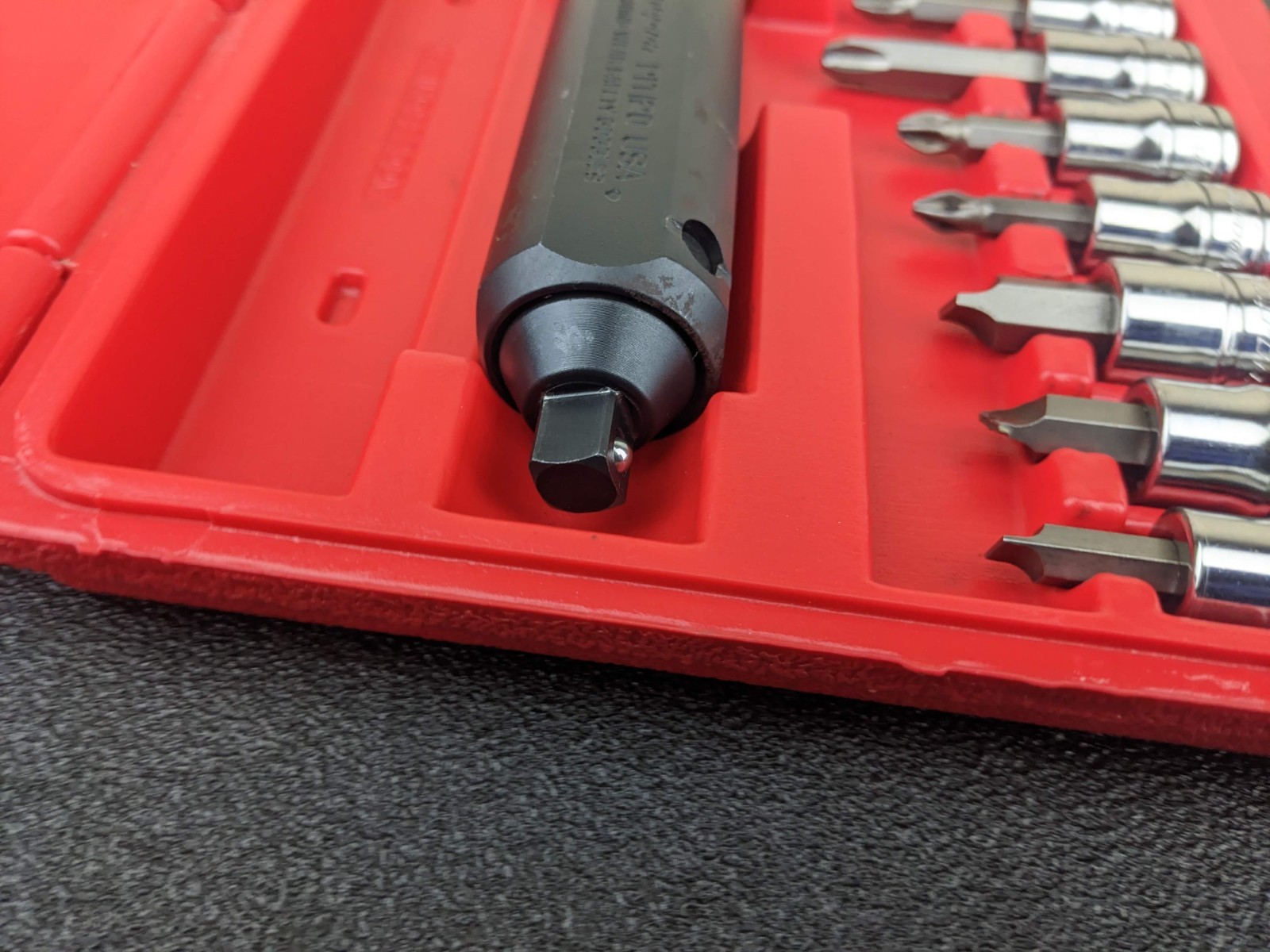#bo117 Snap On Tools PIT208 EPIT208 3/8” Impact Driver Set 8 pcs with Case