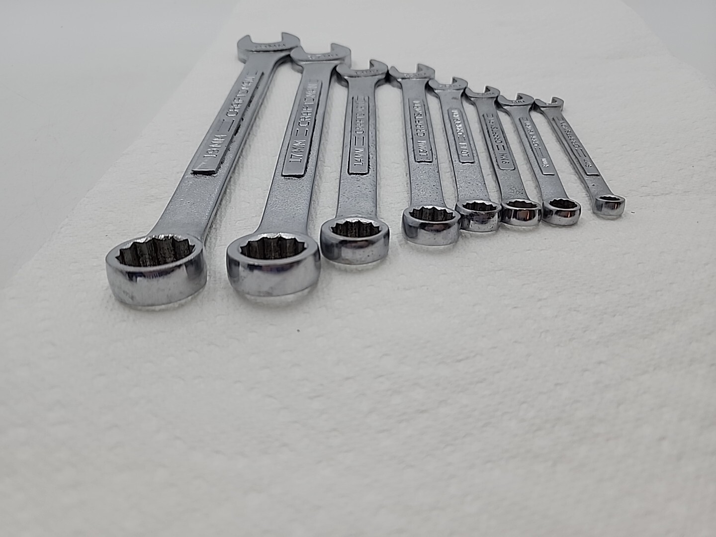 Craftsman 8pc Metric Combination Wrenches Series-V-&-VV- 19 17 14 13 10 9 8 6 MM