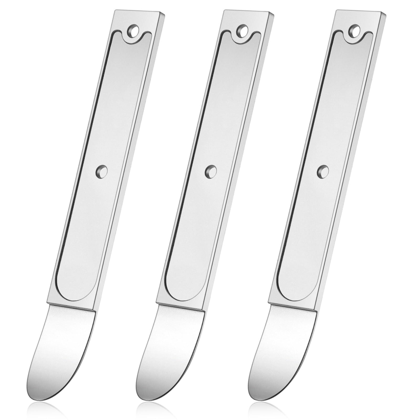 3 Pcs 4140 Steel Trim Removal Tool Metal Pry Tool Automotive Pocket Pry Bar For