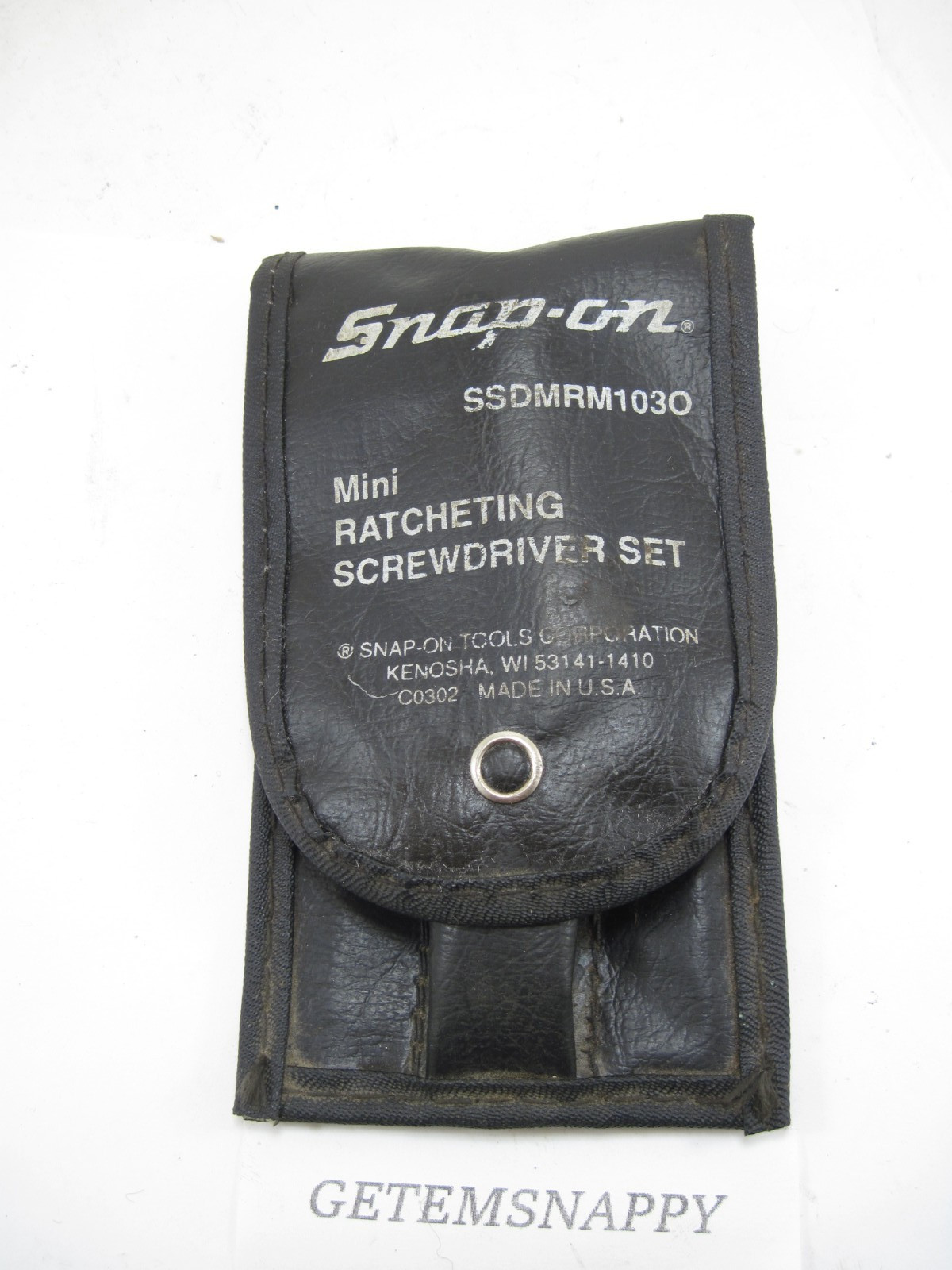 Snap On Mini Ratcheting Screwdriver Storage Case/Pouch SSDMRM103O NICE