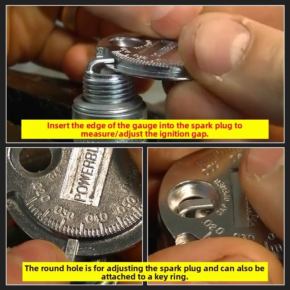 Spark Gap Gauge Tool 0 6 -2 4mm Zinc Alloy Metric FOR IMPERIAL Measurement