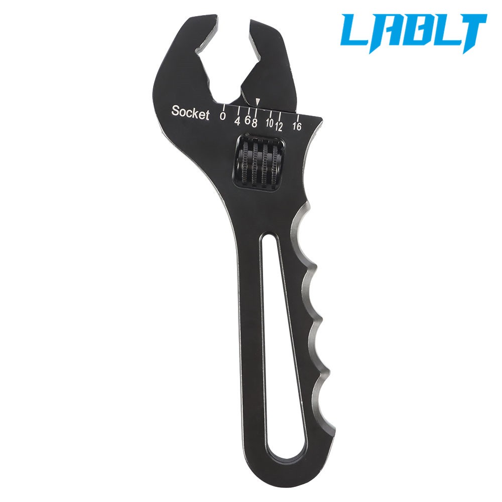 LABLT Adjustable Wrench Aluminum Tool Spanner for Hose End Fitting 3AN-16AN