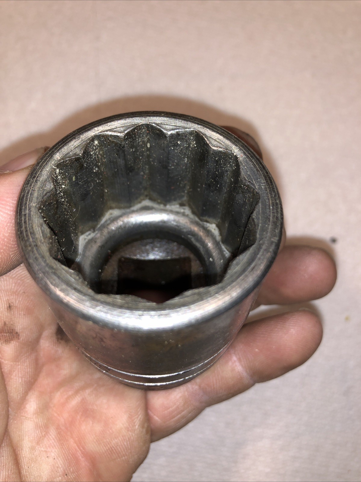 VTG 1954 Snap-On LDH-422A 3/4” Drive 12 Point 1-5/16” Shallow Socket SNAPON