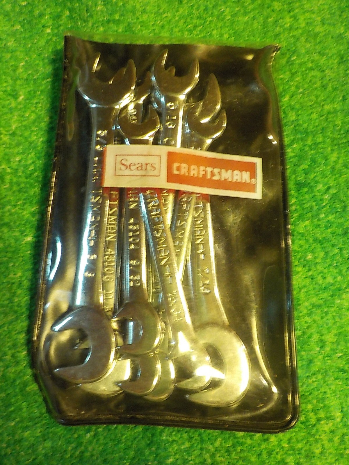 Vintage Craftsman 9 4306 8 Piece Open End Ignition Wrench Set USA