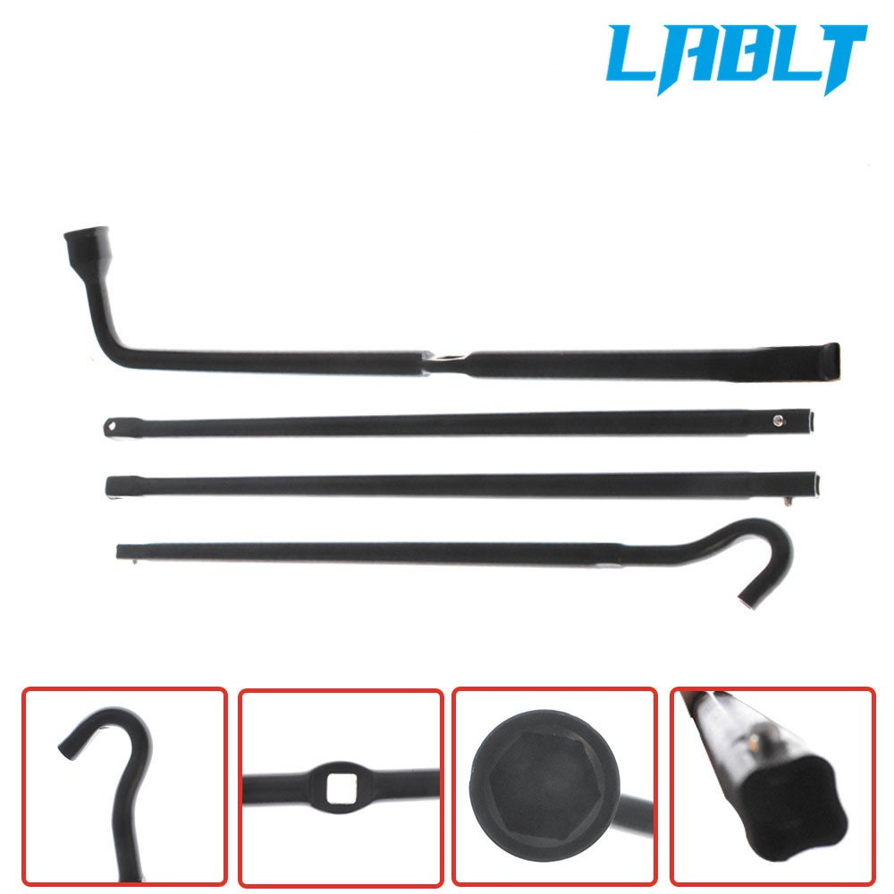 For Ford F-150 04-14 Spare Tire Tool Lug Wrench Extension Iron Tire Jack k w/bag