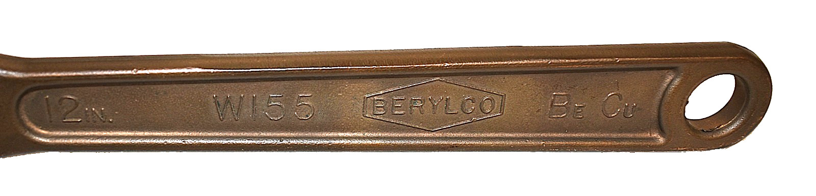 Berylco USA 12″ Adjustable Wrench W155 Beryllium Copper Non Magnetic / Sparking