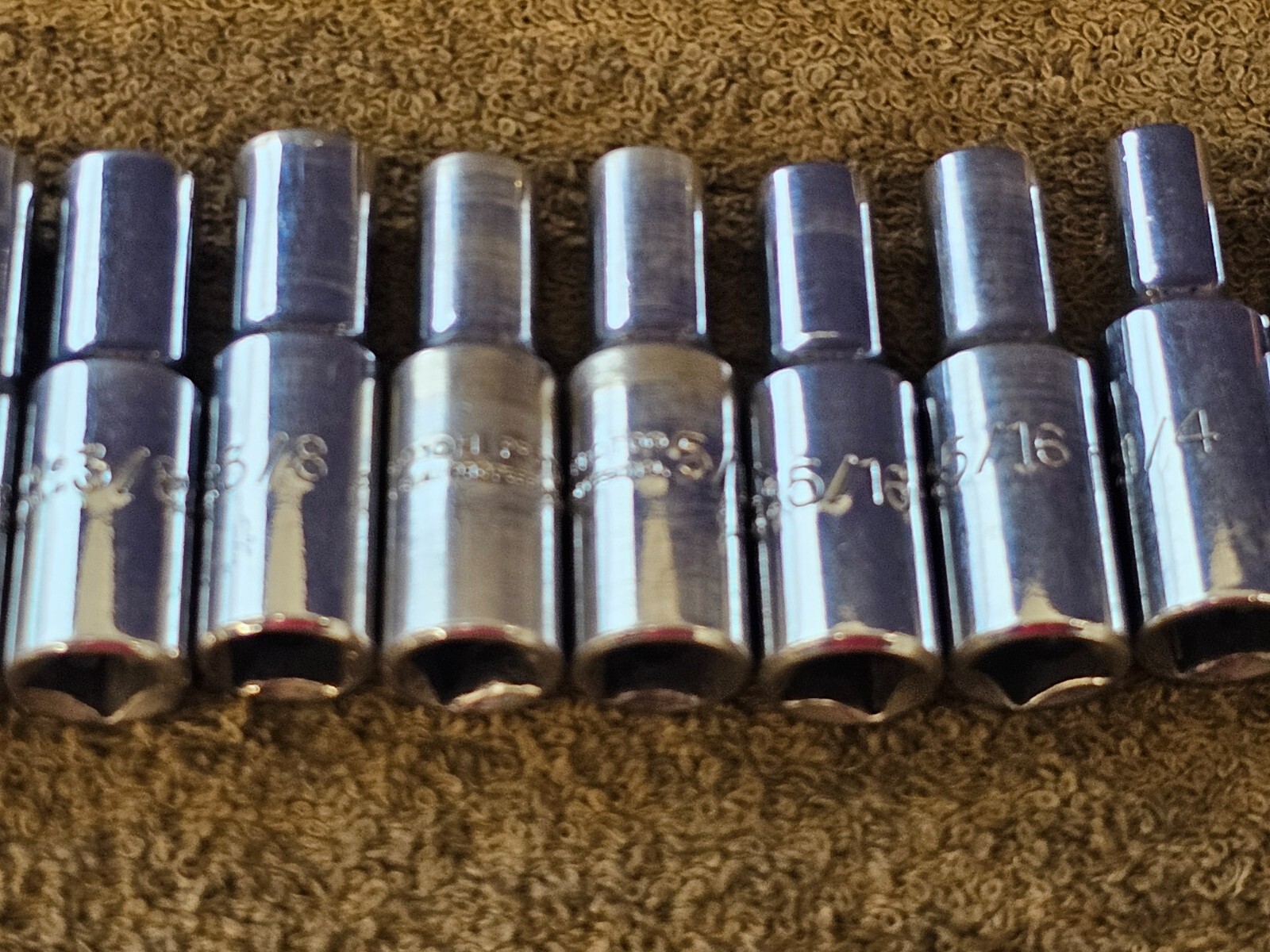 21 Proto Professional Deep Well Long Socket 3/8″ Drive Set Sae 7/8″ 1/4″ 5024H