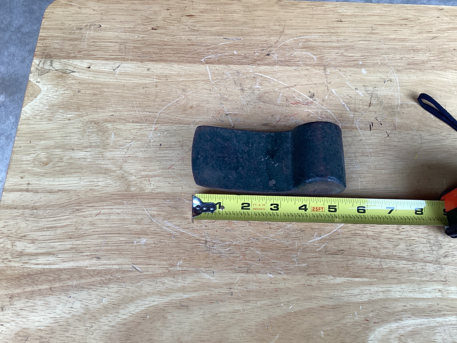 Vtg Car Auto Body Repair Anvil Iron Dolly Tool 3 lb