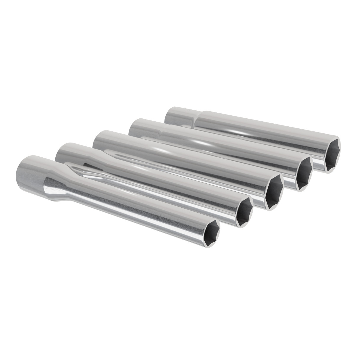 Sealey Extra-Deep Socket Set 5 Pieces 8 10 12 13 14mm 3/8″ Square Drive SX814